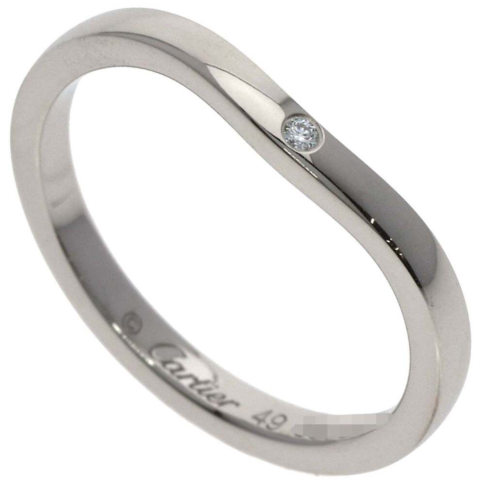 CARTIER Silver Diamond Ring #49